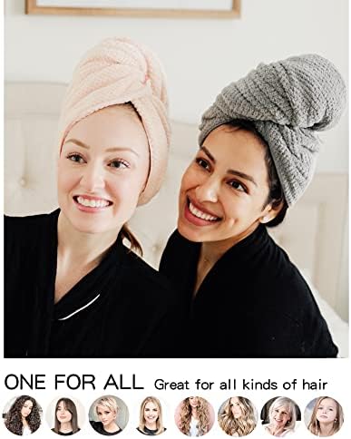ROLSHOL 2 Pack Microfiber Hair Towels for Women