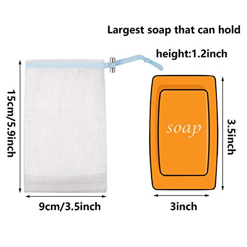 Cobahom 6 Pack Foaming Soap Saver Pouch Blue