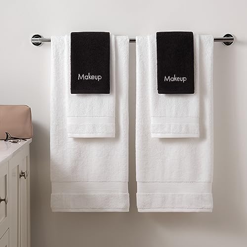 Arkwright Makeup Towels - Pack of 6 - 13x13 in Black