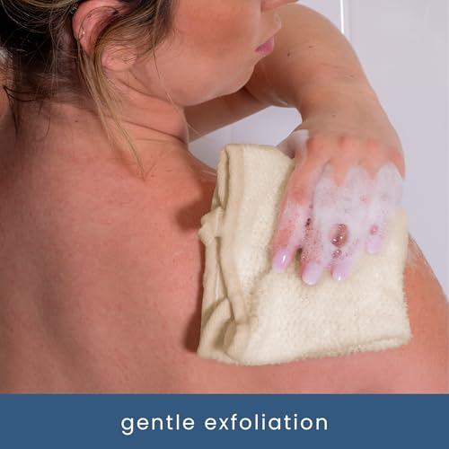 ST INC Exfoliating Washcloths 3 Pack with Hang Loops