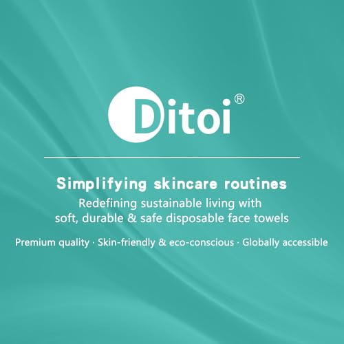 Ditoi Ultra Soft Thick Face Wipes 180 Count Eco-Friendly
