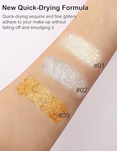 Holographic Body Glitter Gel for Face Hair Lips 1