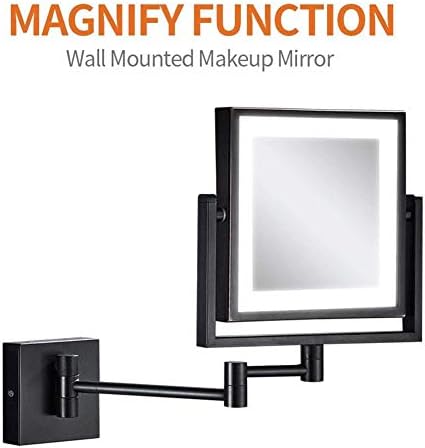 LCARY Wall Mounted Makeup Mirror 3X Magnification