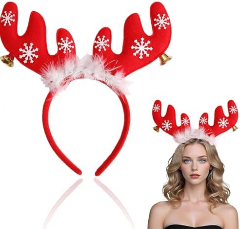 ZWENJIE Christmas Reindeer Antlers Headband