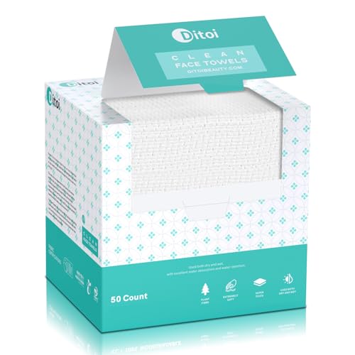 Ditoi Face Towels 10x12 Inch Ultra Soft Disposable