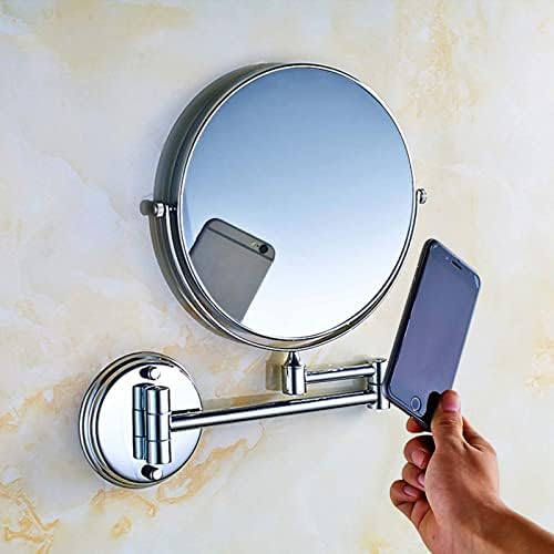 8 Inch Wall Mounted Mirror with 360 Swivel and 10X Magnification