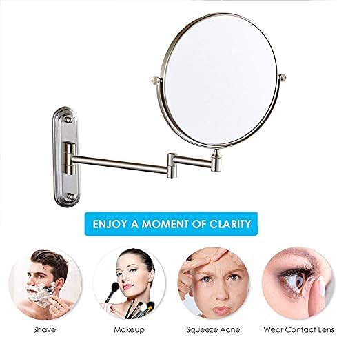 LCARY Wall Mounted Makeup Mirror with 35710x Magnification