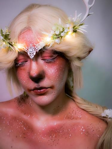 MOSTORY Light Up Antler Crown for Women