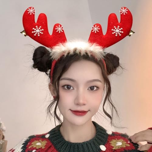 ZWENJIE Christmas Reindeer Antlers Headband
