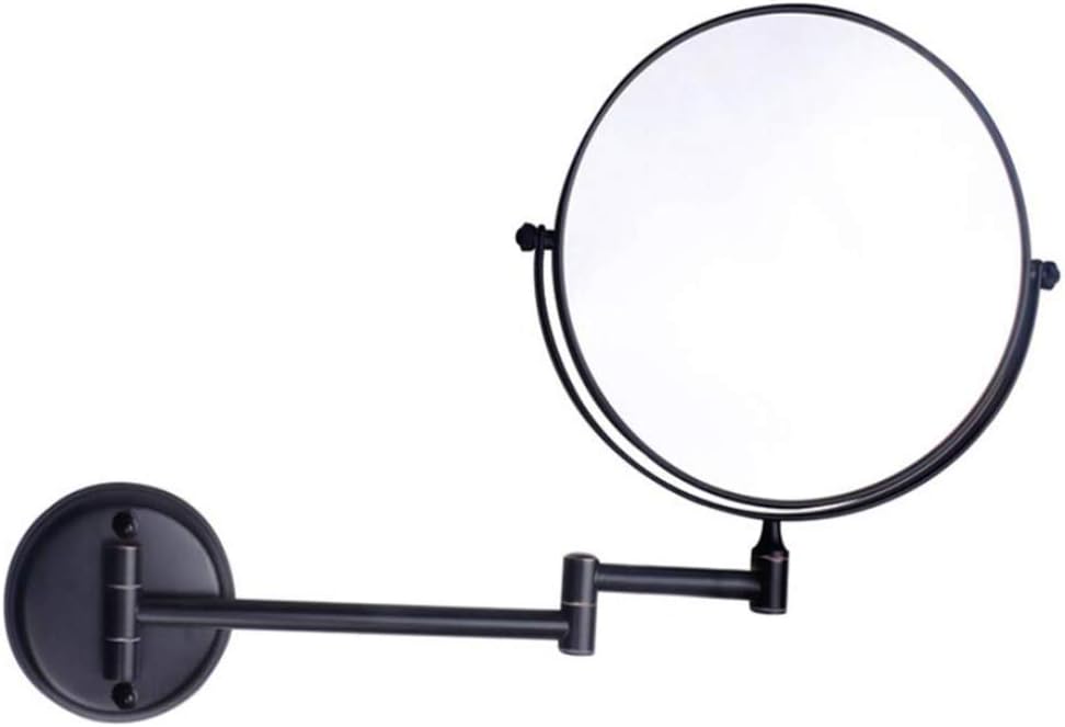 LCARY Wall Mirror 3X Magnification Black