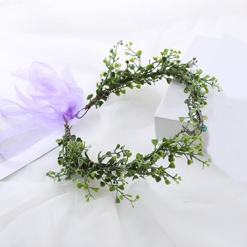 Vivivalue Adjustable Woodland Flower Crown Headband