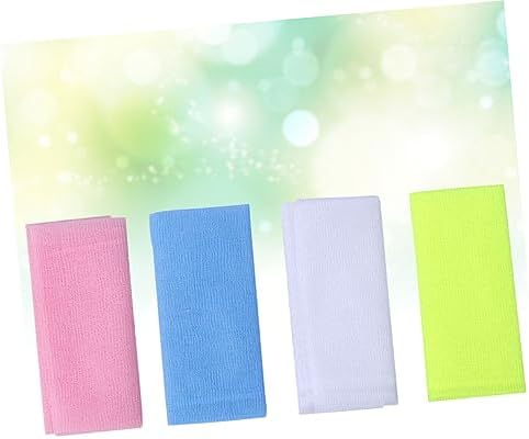 4PCS Long Exfoliating Bath Towel Back Scrubber for Men Women 1
