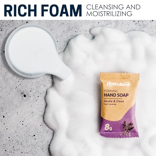 Flowcheer Foaming Hand Soap Tablets - 11 oz Glass Dispenser Combo
