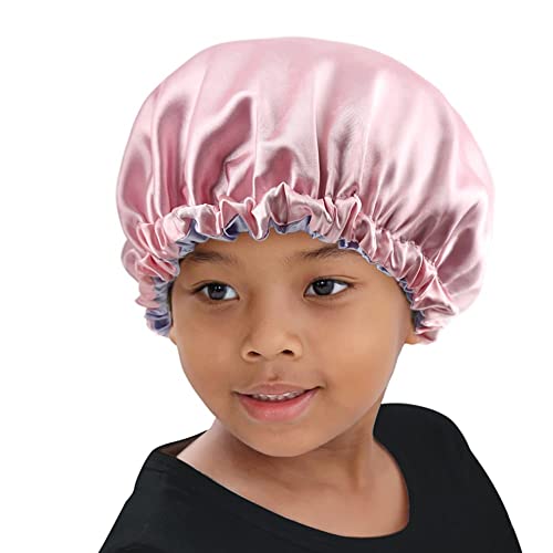ELIHAIR 2pc Satin Bonnet for Kids Natural Hair