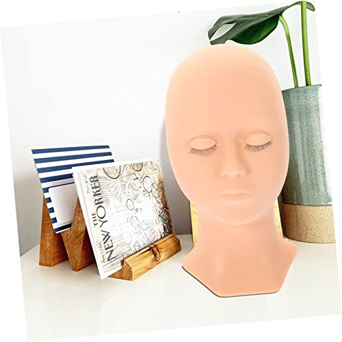 Balacoo Realistic Makeup Practice Silicone Mannequin Head with Removable Eyelids