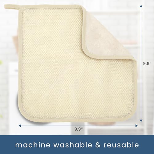 ST INC Exfoliating Washcloths 3 Pack with Hang Loops