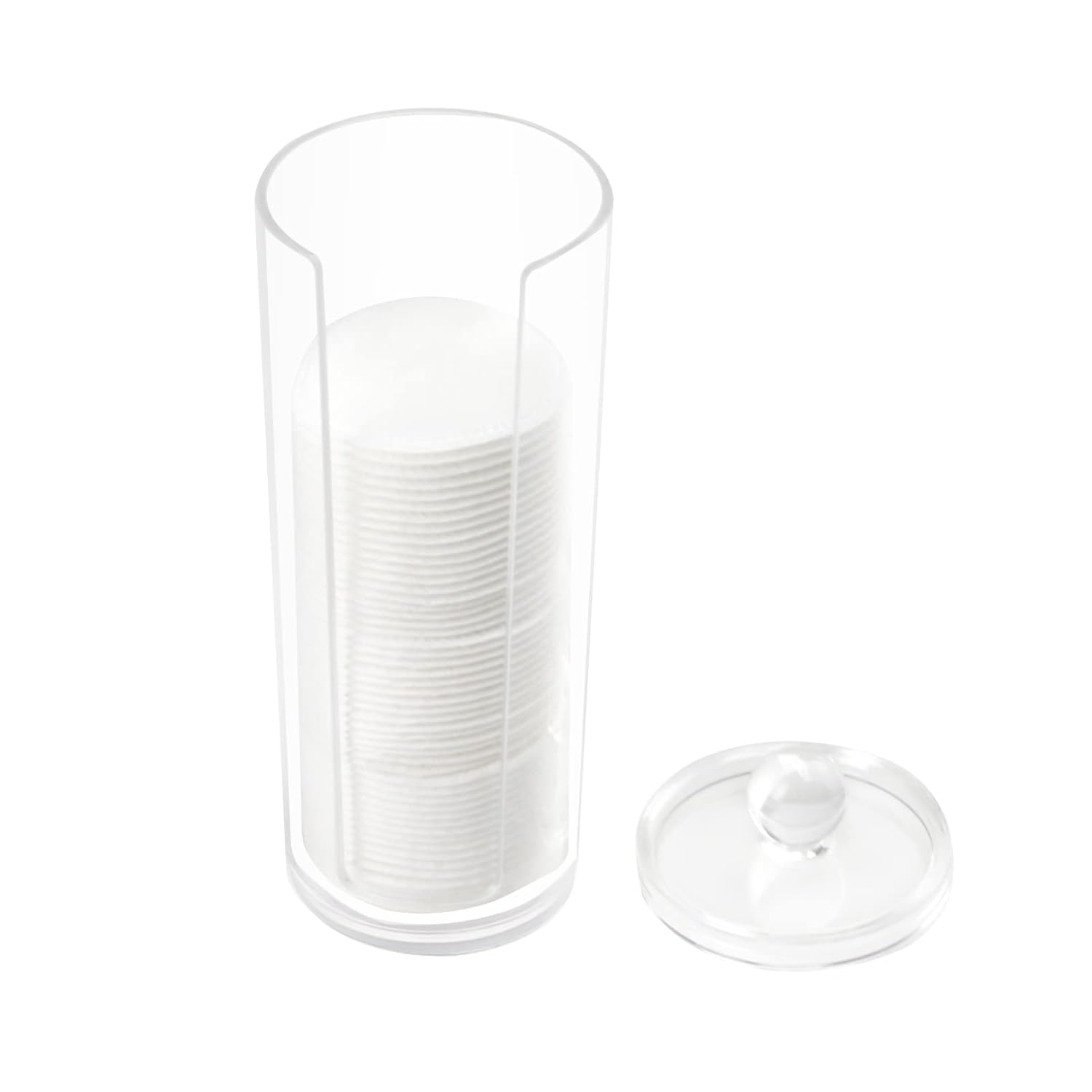 Boveker Acrylic Cotton Rounds Holder with Lid