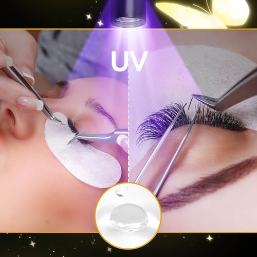 AuReve UV Eyelash Glue 5ml 1-Second Quick-Drying