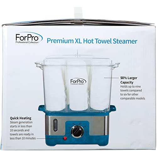 ForPro XL Premium Hot Towel Steamer 9 Towels Capacity