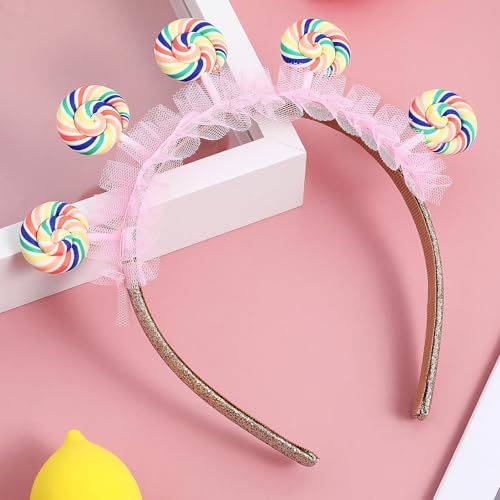 COHEALI Cute Lollipop Headband Hair Accessory
