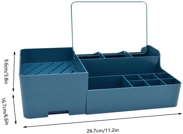 Large Capacity Makeup Organizer for Vanity with Handle