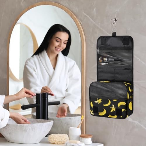 Travel Toiletry Bag for Boys - Banana Yellow Waterproof Dopp Kit