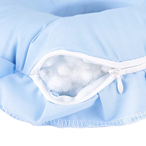 ZJchao Polyester Face Relax Pillow Blue