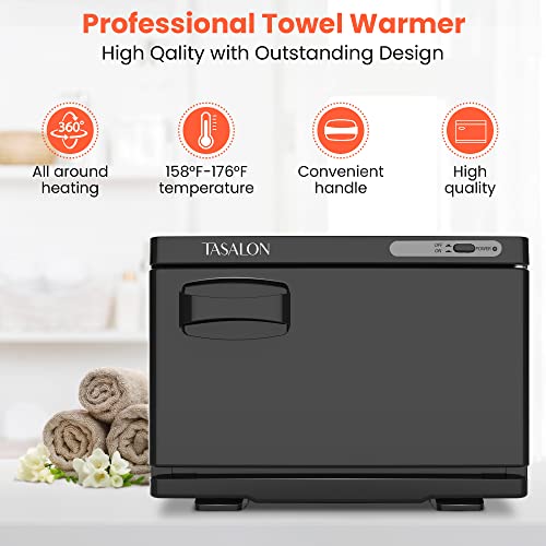 TASALON Hot Towel Warmer Cabinet 8L - Black