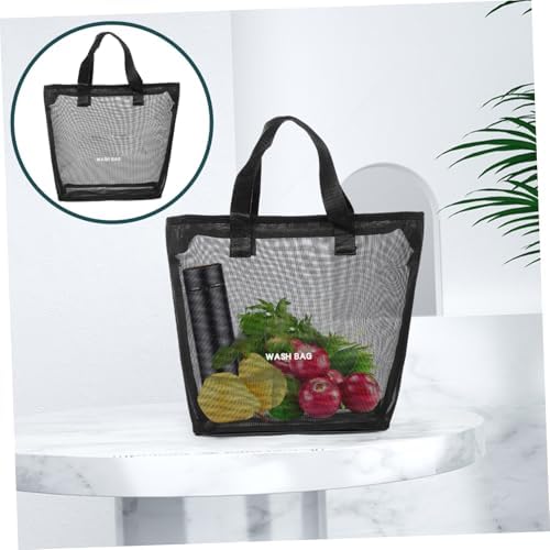 ULTECHNOVO Nylon Mesh Shower Tote Bag Portable Hanging Toiletry Organizer
