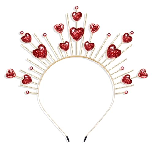 Valentines Day Heart Headband for Women Girls