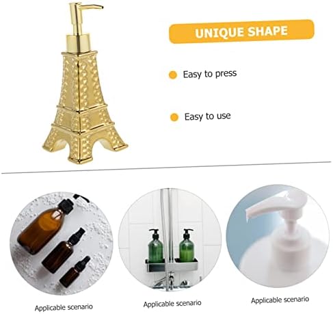 Ipetboom Eiffel Tower Soap Dispenser with Pump Refillable