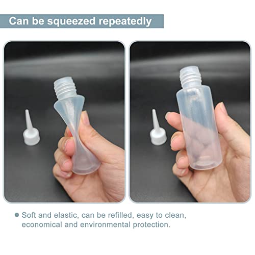 Blingkingdom 6pcs 50ml Squeeze Applicator Bottles