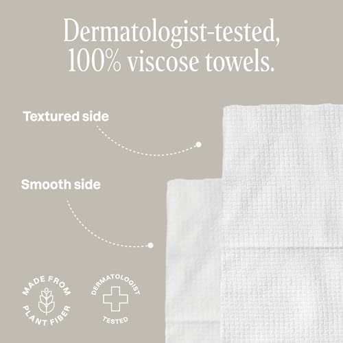 Cliganic Ultra-Absorbent Face Towels 50 Ct