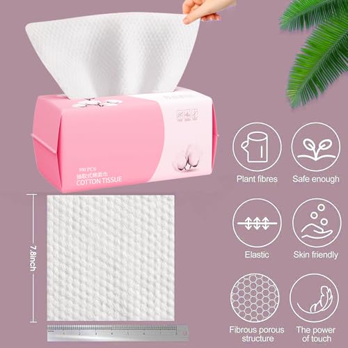 Hsxfl Disposable Face Towel 100 Count 4 Pack