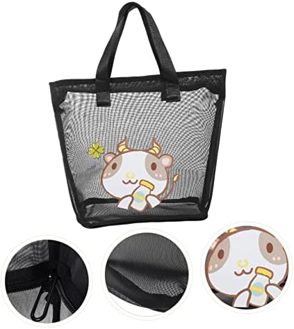 HOOTNEE Portable Mesh Toiletry Bag for Travel and Home Use