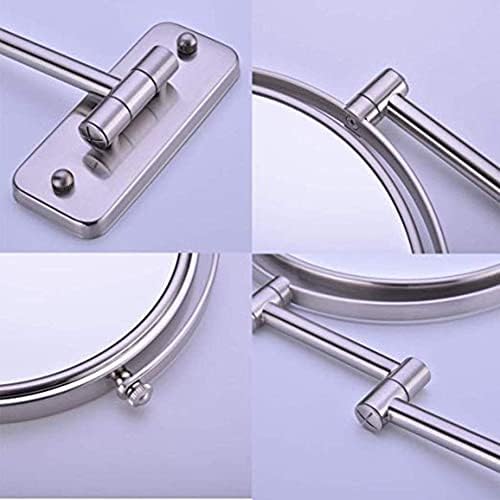 DEIHGE 8-Inch Makeup Mirror 10X Magnification Chrome Finish