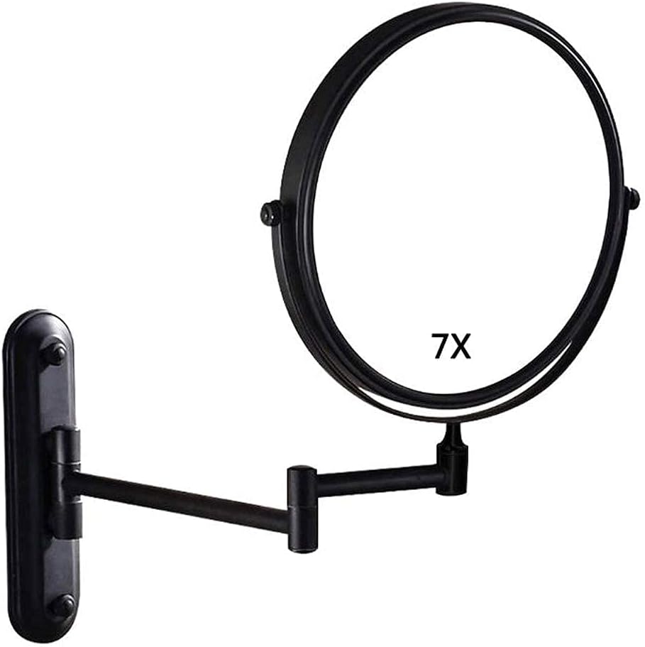 DEIHGE 6-Inch Makeup Mirror with 3x7x Magnification and 360 Rotation