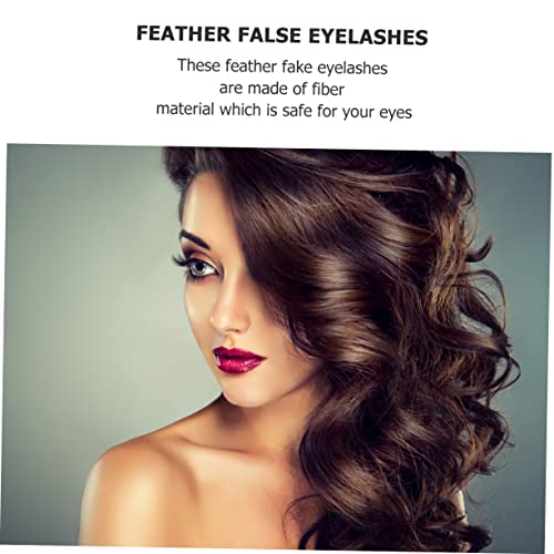 CALLARON 2Pairs Exaggerated Costume False Eyelashes for Halloween Party Makeup