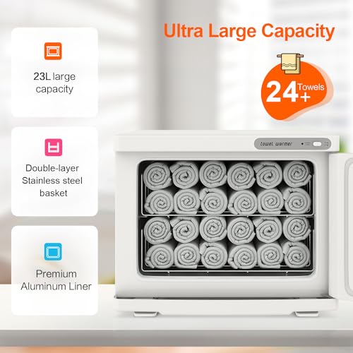 StateRiver 23L Towel Warmer Cabinet - White