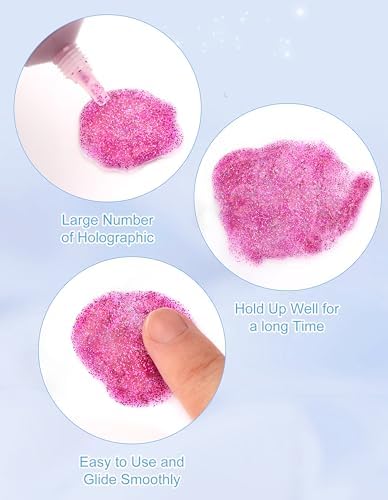 Holographic Body Glitter Gel for Face Hair Lips 1