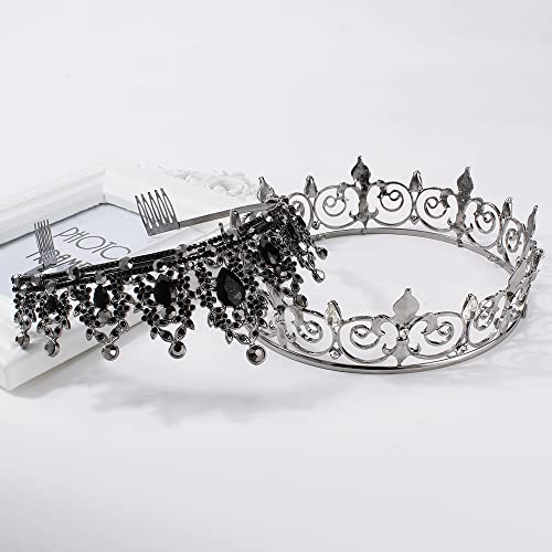 AOPRIE Crystal Tiara Crown for Wedding Prom Costume