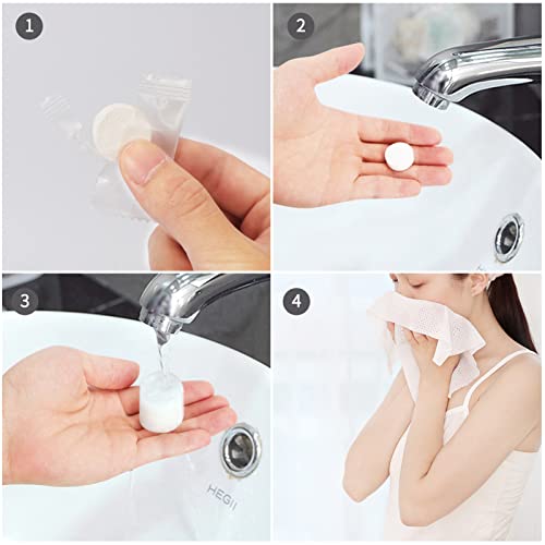 Classycoo 100 PCS Cotton Compressed Face Towel Tablets