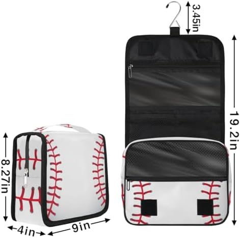 PATTERNFUL Baseball Pattern Travel Toiletry Bag