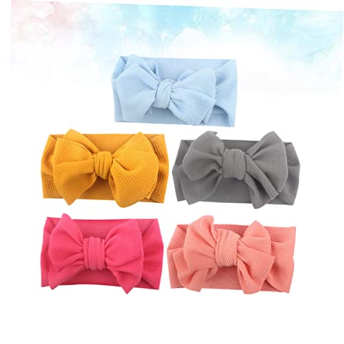 WOFASHPURET 5pcs Bowknot Headbands for Girls and Boys