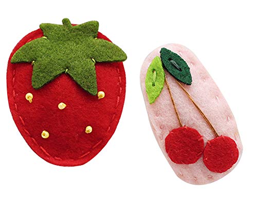 CRIZAN Felt Fruit Hair Clips for Baby Girl Set