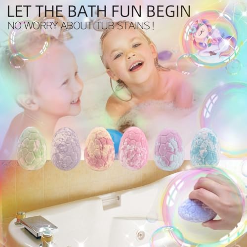 Unicorn Bubble Bath Bombs with Toys Inside