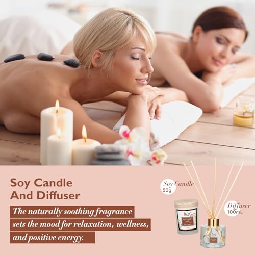 LILY ROY 18Pcs Spa Gift Basket Set for Women Men