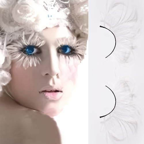Dorisue White Lashes Halloween False Eyelashes