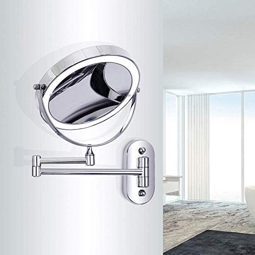 LCARY Wall-Mounted Makeup Mirror 7X Magnification