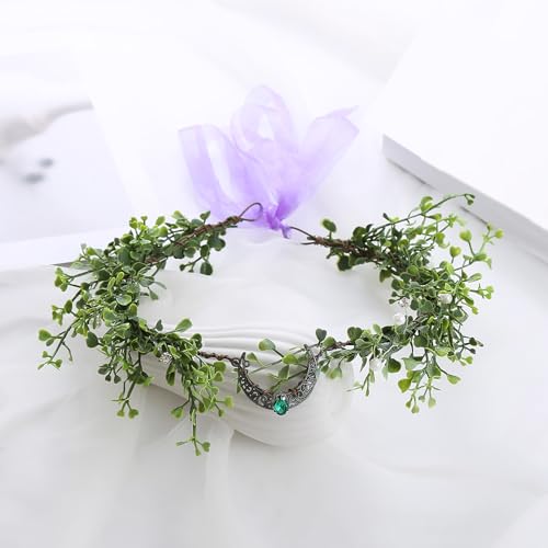 Vivivalue Adjustable Woodland Flower Crown Headband